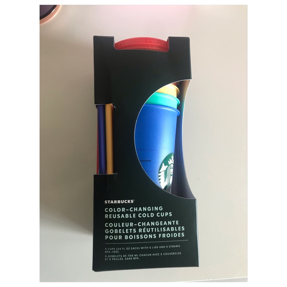 🌈🔥 Starbucks 2020 color changing cups *rare*